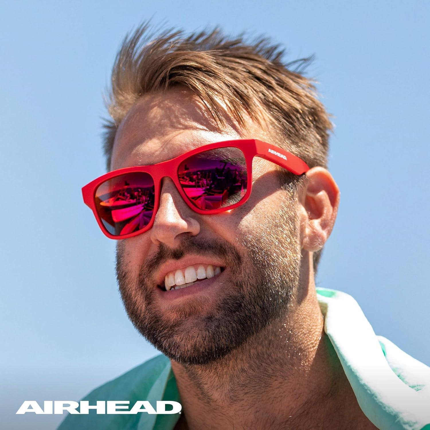 image:imageAirhead Classic Floating Sunglasses Lightweight Frame with Polarized AntiReflective UV Ray Blocking LensesAqua