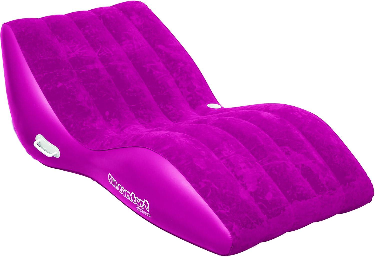 image:imageAirhead SUN COMFORT COOL SUEDE Double Zero Gravity Lounge LimeRaspberry