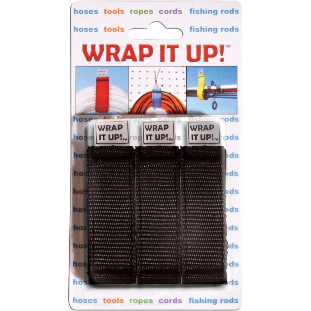 image:imageAIRHEAD Wrap It Up Set of 3 Cord Organizers Black