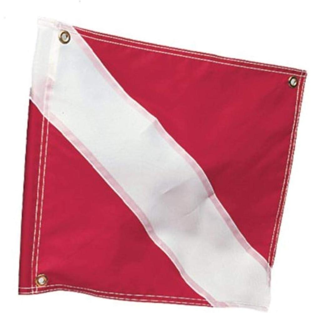 image:imageAirhead Deluxe Watersports Red Flag 4 ft Premium Watersports Safety Accessory Enhanced Visibility and Safety for Water SkiingDiver Down Flag