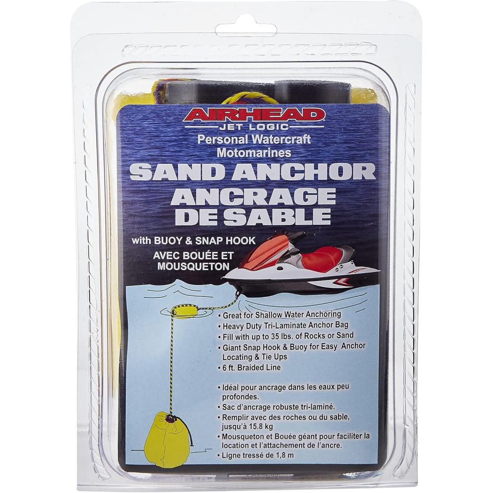 image:imageAirhead PWC Shallow Water Sand Anchor Yellow 85 x 6 x 4 Length x Width x Height