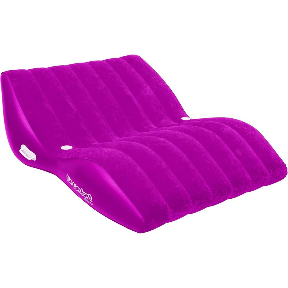 image:imageAirhead SUN COMFORT COOL SUEDE Double Zero Gravity Lounge LimeRaspberry