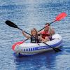 AIRHEAD Kayak Paddle, Deluxe 2 sect, 84″, Curved Blade