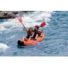 AIRHEAD Kayak Paddle, Deluxe 2 sect, 84″, Curved Blade