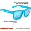 Airhead Classic Floating Sunglasses | Lightweight Frame with Polarized Anti-Reflective UV Ray Blocking Lenses(Aqua)