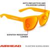 Airhead Classic Floating Sunglasses | Lightweight Frame with Polarized Anti-Reflective UV Ray Blocking Lenses(Orange)