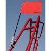 Airhead Deluxe Watersports Red Flag (4 ft) – Premium Watersports Safety Accessory – Enhanced Visibility and Safety for Water Skiing(Wakeboard Flag Holder)