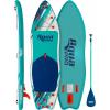 Aqua PRO Halcyon Adventure Inflatable Stand-Up Paddleboard iSUP, Scalloped Wide Stable Design with Non-Slip EVA Deck, Includes Paddle, Ankle Leash, Pump and Carry/Storage Bag(Adventure)