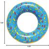 SportsStuff BLUEBERRY DONUT Floatable Tube for Pool, Lakes, River(Blueberry Donut)