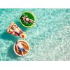 SportsStuff BLUEBERRY DONUT Floatable Tube for Pool, Lakes, River(Orange)