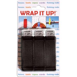 AIRHEAD Wrap It Up, Set of 3 Cord Organizers, Black