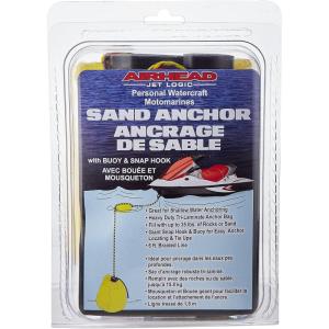 Airhead PWC | Shallow Water Sand Anchor, Yellow, 8.5″ x 6″ x 4″ (Length x Width x Height)