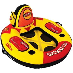 SPORTSSTUFF TREK N TUBE, 1 person, 50 in. (deflated) 48 in. (inflated), Yellow, Red, Black
