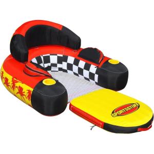 Sportsstuff Siesta Lounge | Floatable Lounge, Heavy-Gauge PVC Bladder, Heavy-Duty Nylon Cover(Lounge)