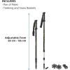Yukon Charlie’s Sherpa Trekking Poles, Twist Lock Adjustment System, Hiking Poles and Snow Baskets, Multiple Styles & Sizes(Advanced Trekking Poles)