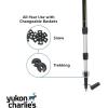 Yukon Charlie’s Sherpa Trekking Poles, Twist Lock Adjustment System, Hiking Poles and Snow Baskets, Multiple Styles & Sizes(Advanced Trekking Poles)