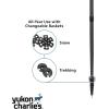 Yukon Charlie’s Sherpa Trekking Poles, Twist Lock Adjustment System, Hiking Poles and Snow Baskets, Multiple Styles & Sizes(Snow Baskets)