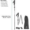Yukon Charlie’s Sherpa Trekking Poles, Twist Lock Adjustment System, Hiking Poles and Snow Baskets, Multiple Styles & Sizes(Snow Baskets)