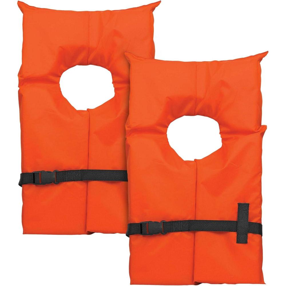 image:imageAirhead Adult Type II Keyhole Life Jacket Multiple Colors and Sizes Coast Guard ApprovedAdult 2 Pack