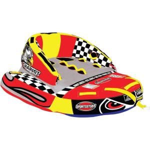Sportsstuff Chariot Warbird 2, 1-2 Rider Towable Tube for Boating with Dual Tow Points(1-2 Rider)